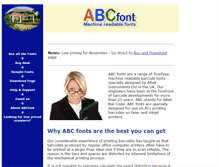 Tablet Screenshot of abcfont.com